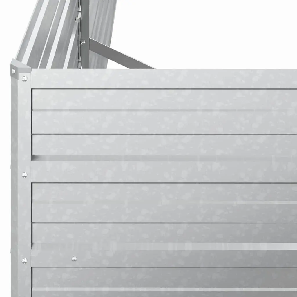 Garden Raised Bed Galvanized Steel Planter 160x80x45cm
