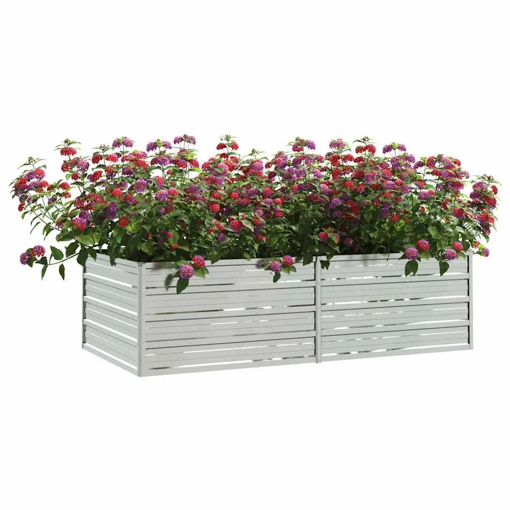 Garden Raised Bed Galvanized Steel Planter 160x80x45cm