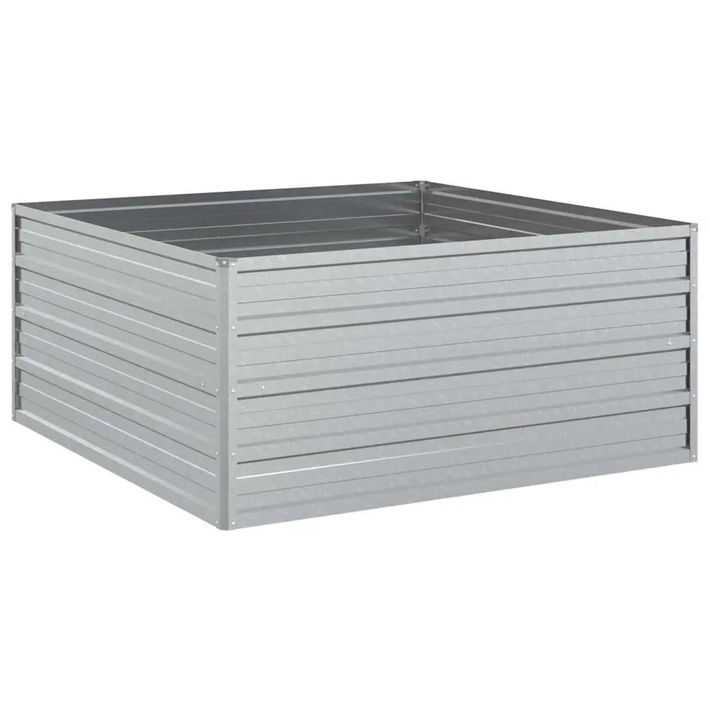 Raised Garden Bed 100x100x45 cm, Ready for Plants
