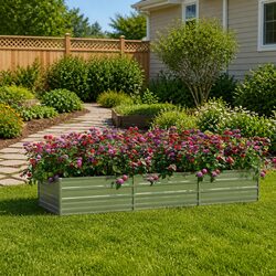 Your Perfect Outdoor Planter Box - Galvanized Steel 240x80x45 cm