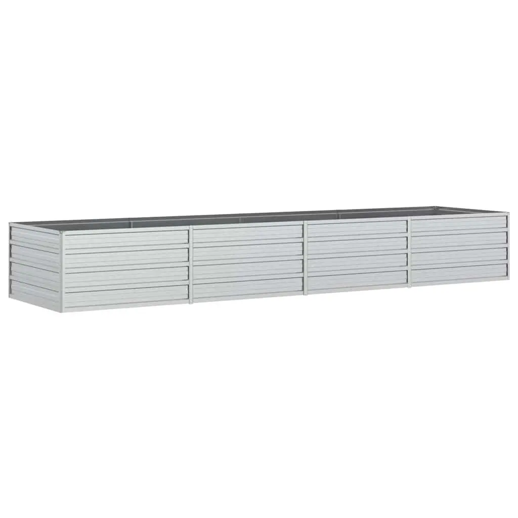Galvanized Steel Garden Raised Bed Heavy-duty Outdoor Planter Box 320x80x45 cm