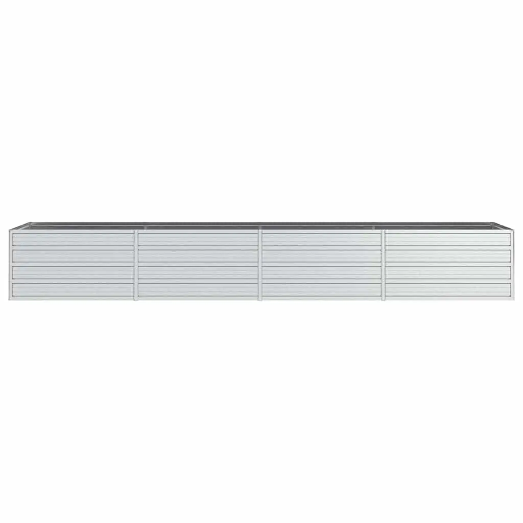 Galvanized Steel Garden Raised Bed Heavy-duty Outdoor Planter Box 320x80x45 cm