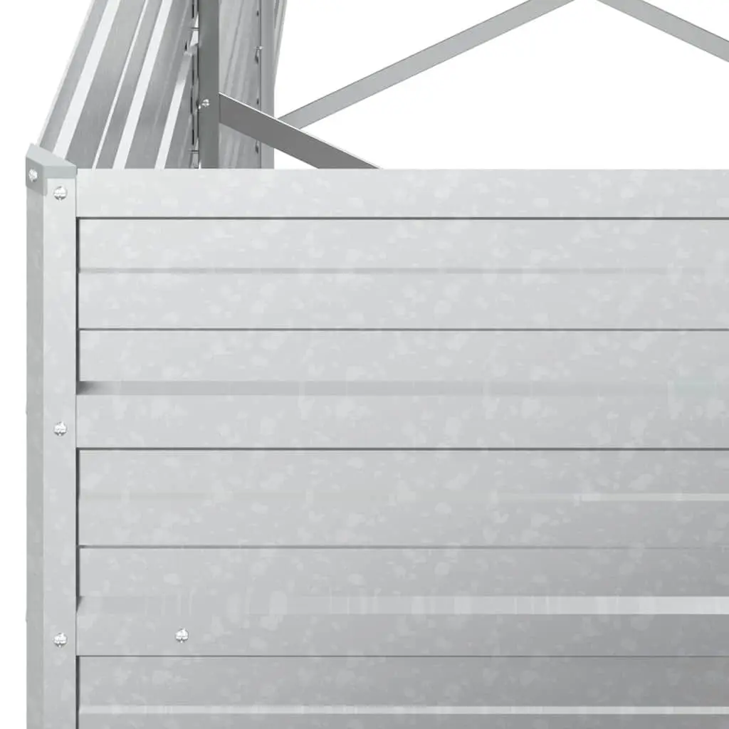 Galvanized Steel Garden Raised Bed Heavy-duty Outdoor Planter Box 320x80x45 cm