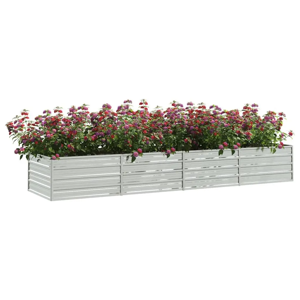 Galvanized Steel Garden Raised Bed Heavy-duty Outdoor Planter Box 320x80x45 cm
