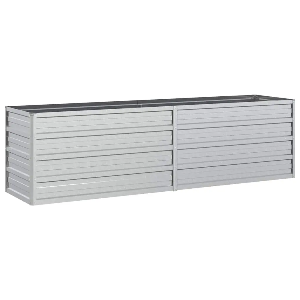 Raised Garden Bed Open Bottom Galvanised Steel 160x40x45 cm Outdoor Planter Box