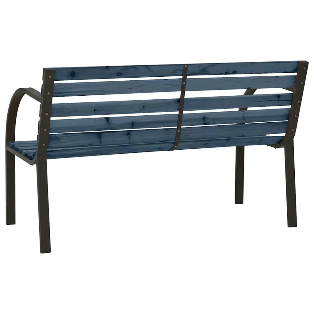 Children's Garden Bench Wooden Backrest Armrests 81cm Grey