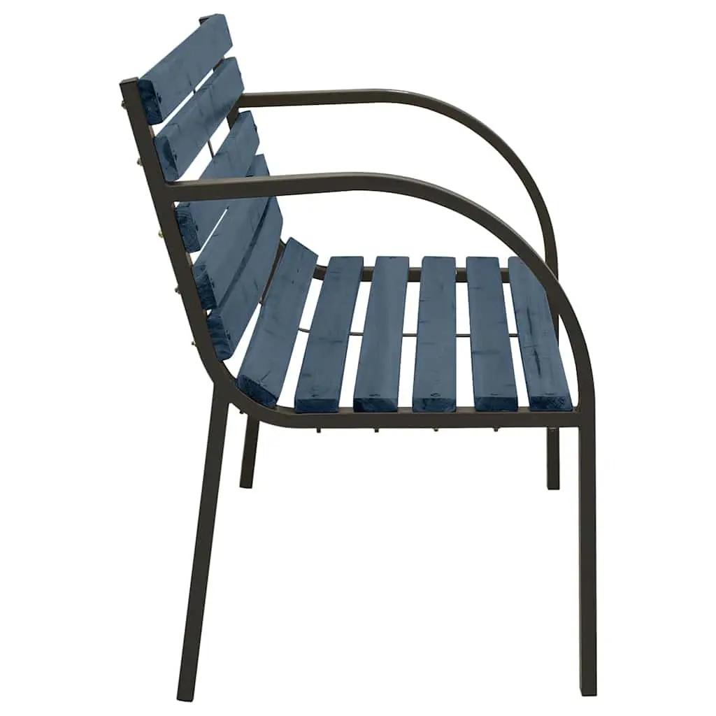 Children's Garden Bench Wooden Backrest Armrests 81cm Grey