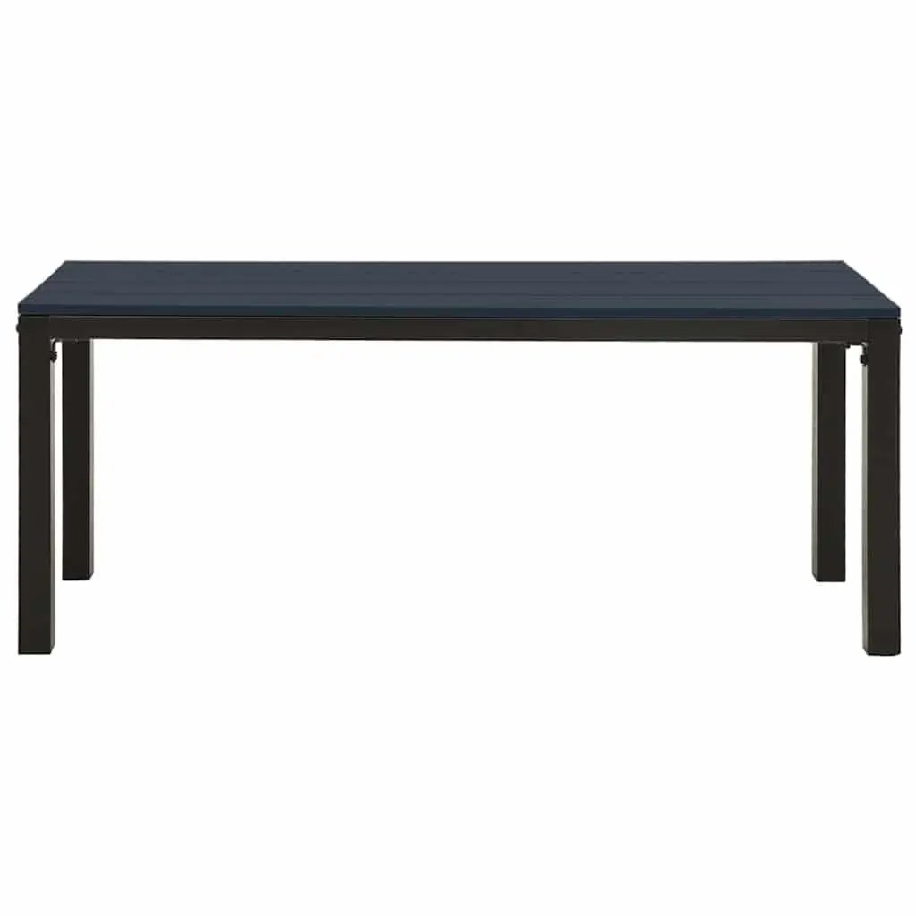 Outdoor Garden Bench in Black Steel