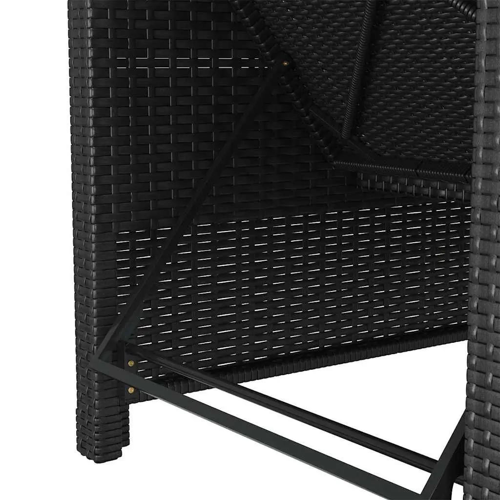 Sun Lounger Adjustable Backrest Outdoor Patio Garden Recliner with Cushion