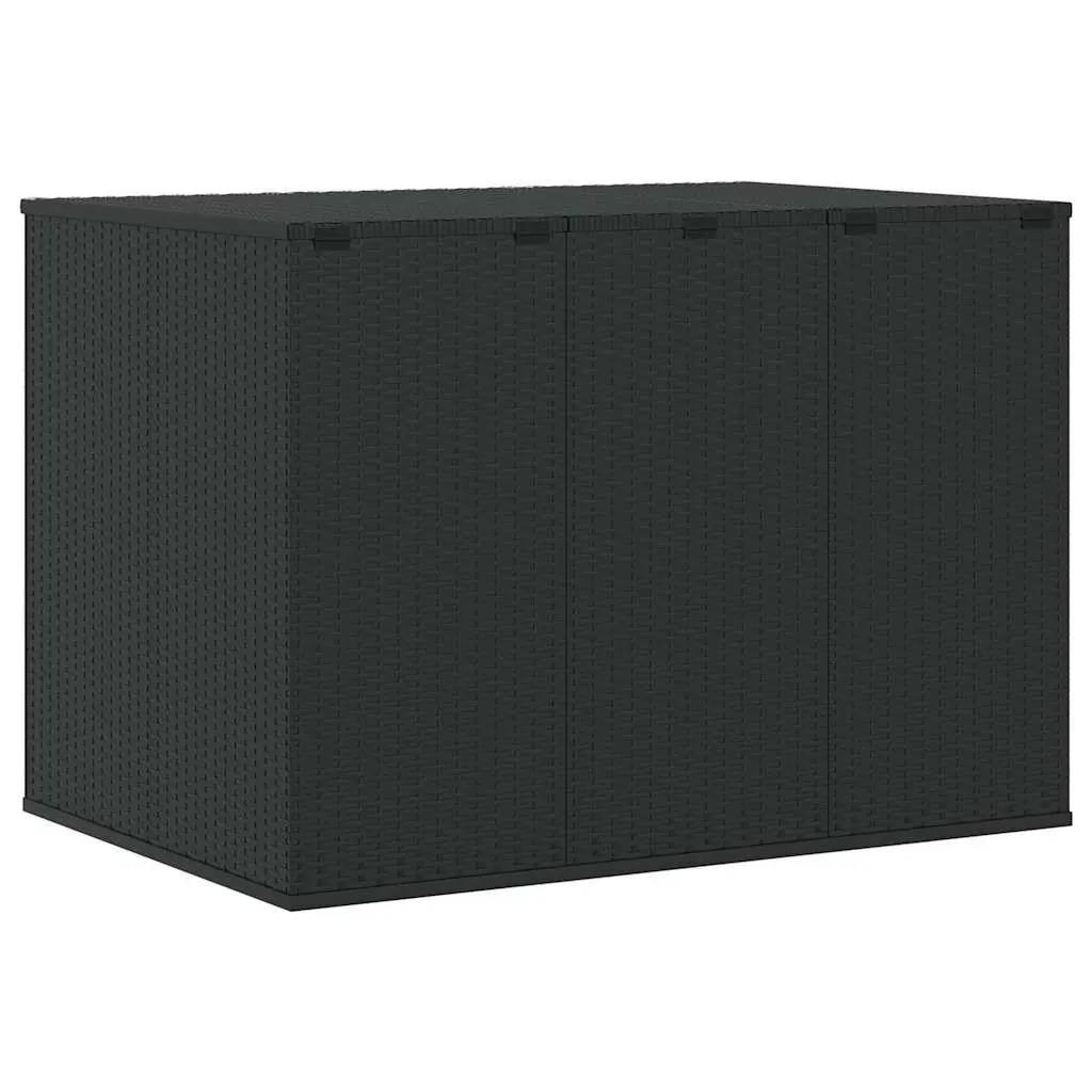 Garden Cushion Storage Box Weather Resistant PE Rattan 145 x 100 x 103 cm
