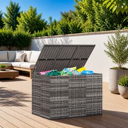 Your Friendly Grey Garden Storage Box for Easy Storage 145x100x103cm