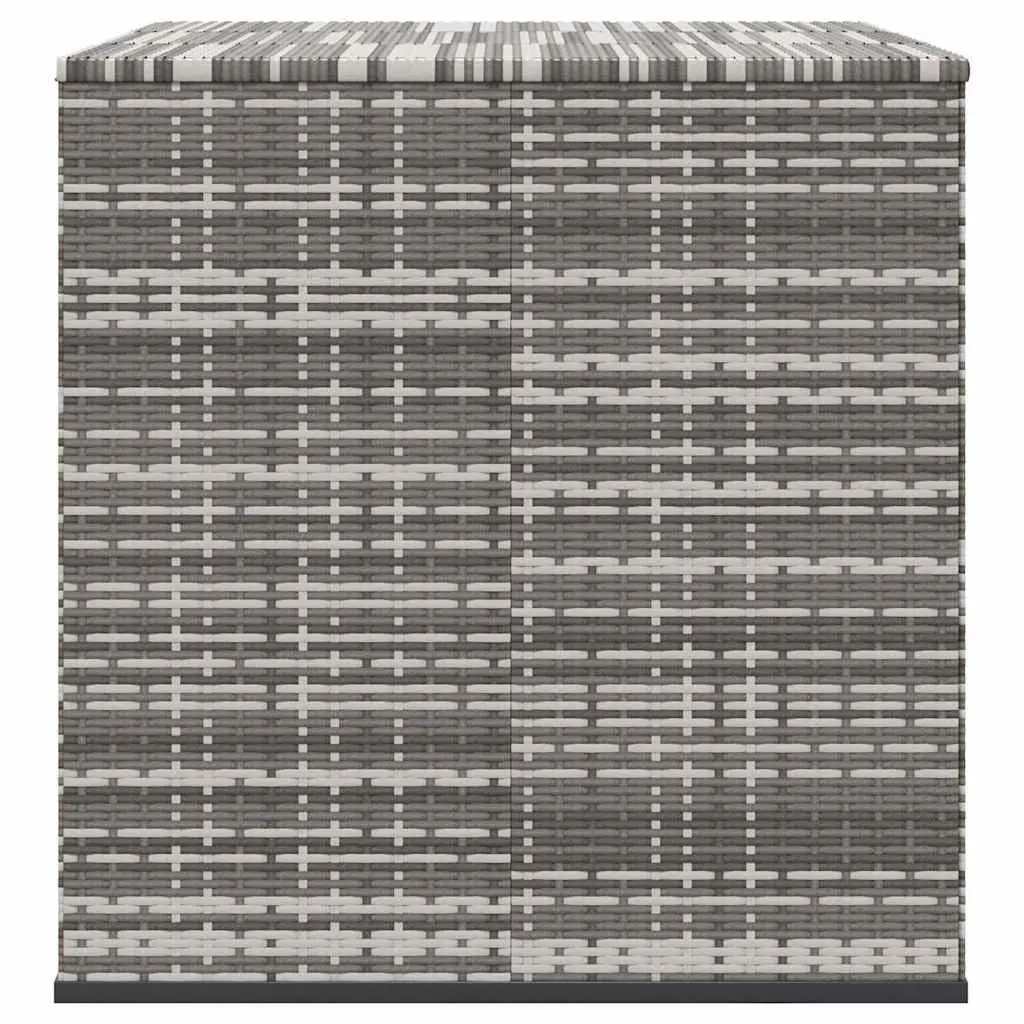 Garden Storage Box PE Rattan Weather Resistant 145x100x103cm Outdoor Cushion Chest Grey
