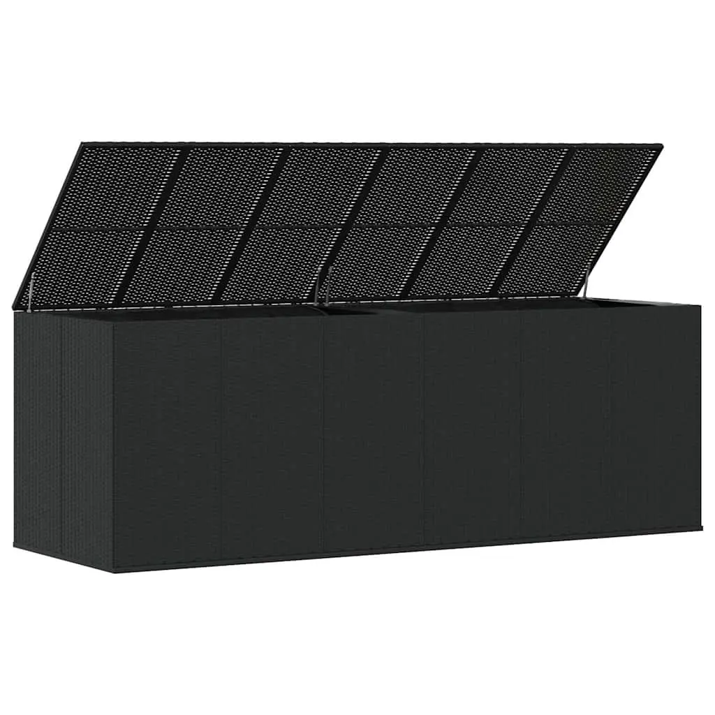 Cushion Storage Box PE Rattan Weather-Resistant Outdoor Indoor Furniture 291x1005x104cm