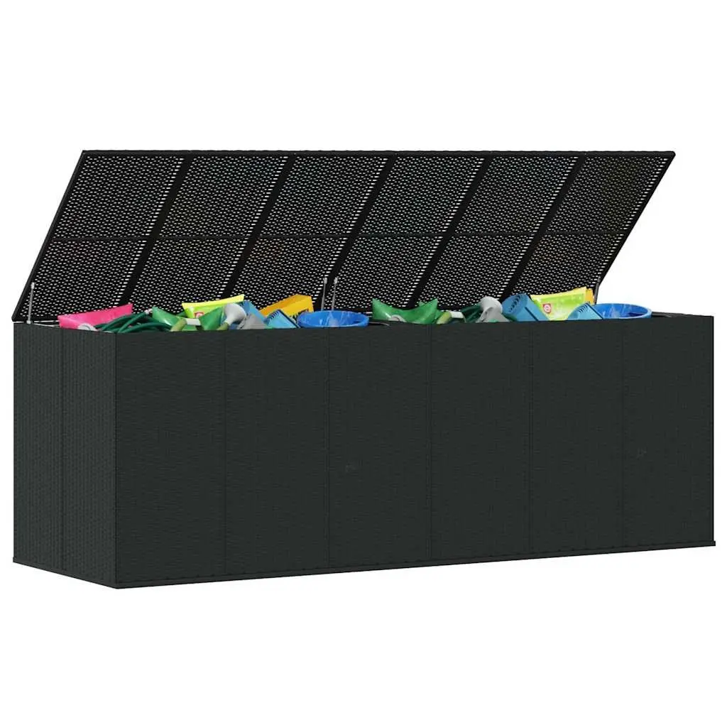 Cushion Storage Box PE Rattan Weather-Resistant Outdoor Indoor Furniture 291x1005x104cm