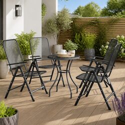 Comfortable and Portable Folding Garden Chairs 4 pcs