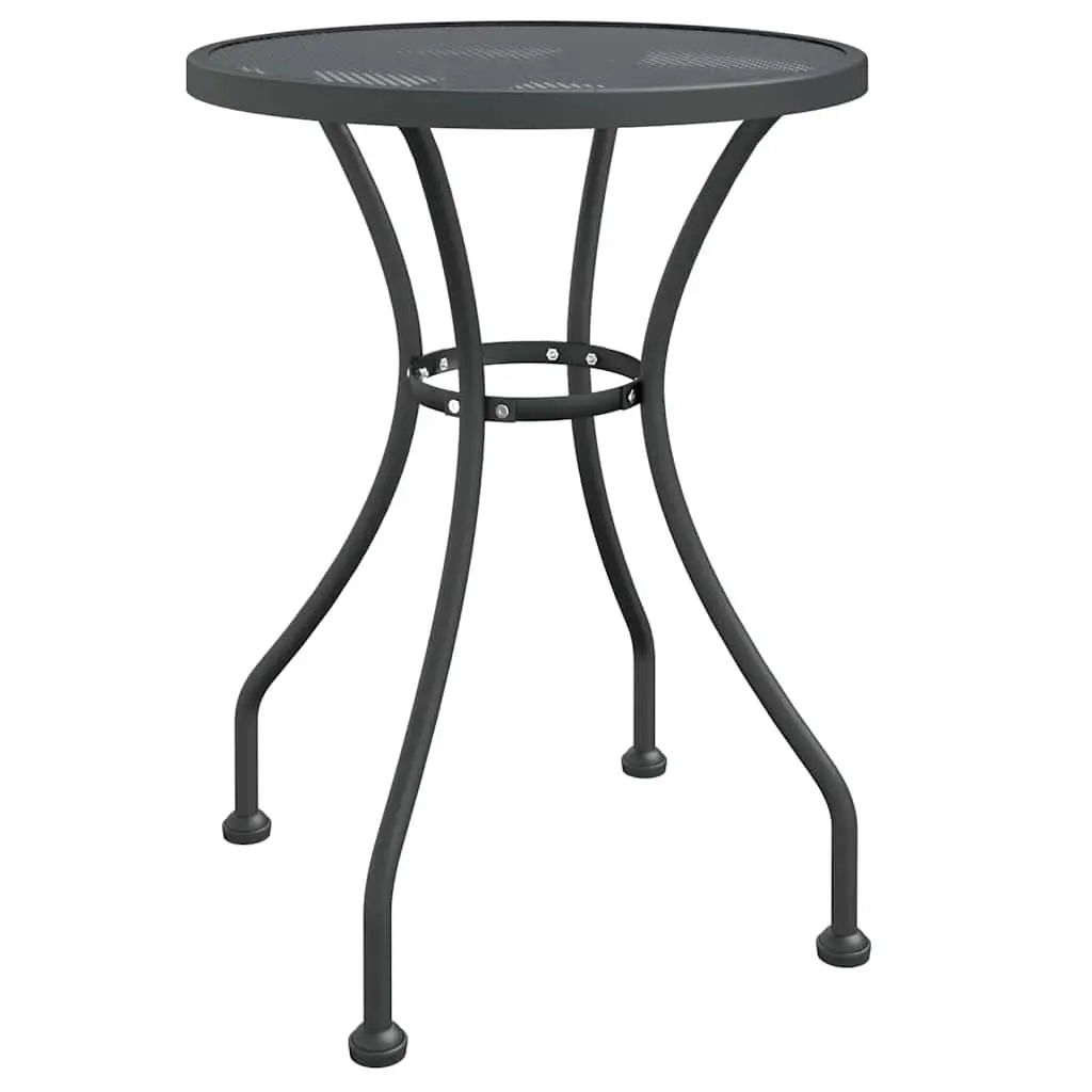 Garden Dining Table Round Mesh Tabletop Ø60cm Anthracite