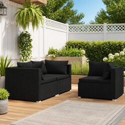 Friendly 3 Piece Outdoor Lounge Set with Removable Cushions