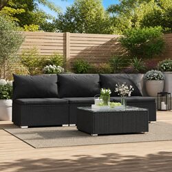 Friendly Garden Lounge Set with Cushions for Relaxation