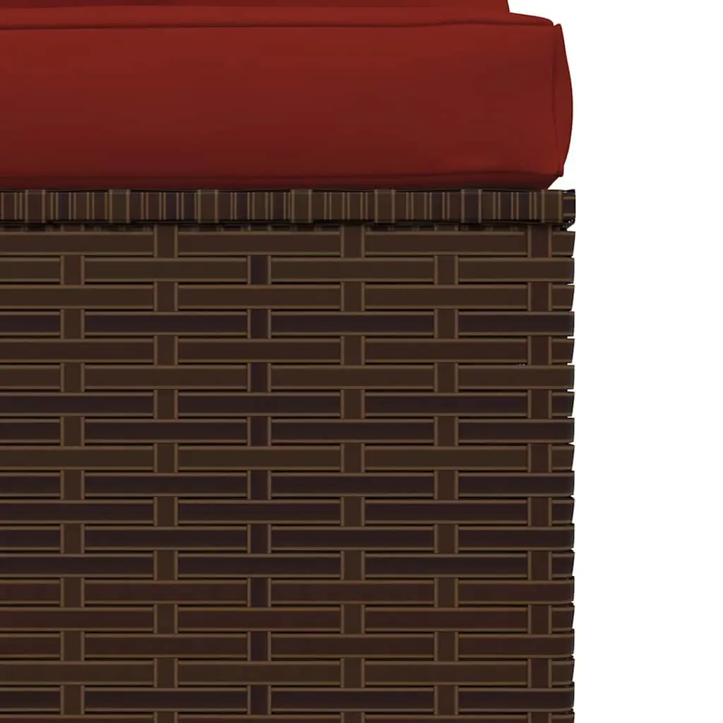 Brown Middle Sofa for Outdoor Living