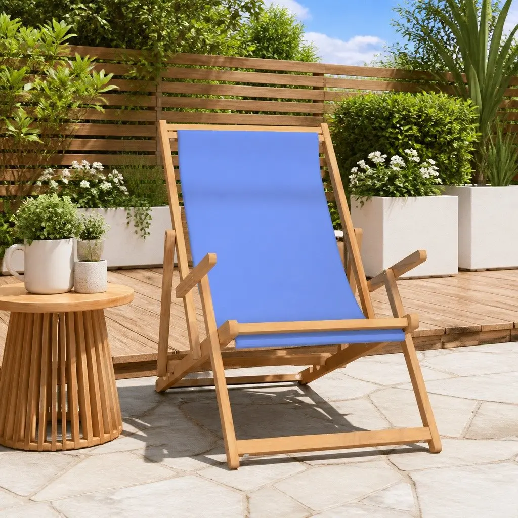 Folding Beach Chair in Blue