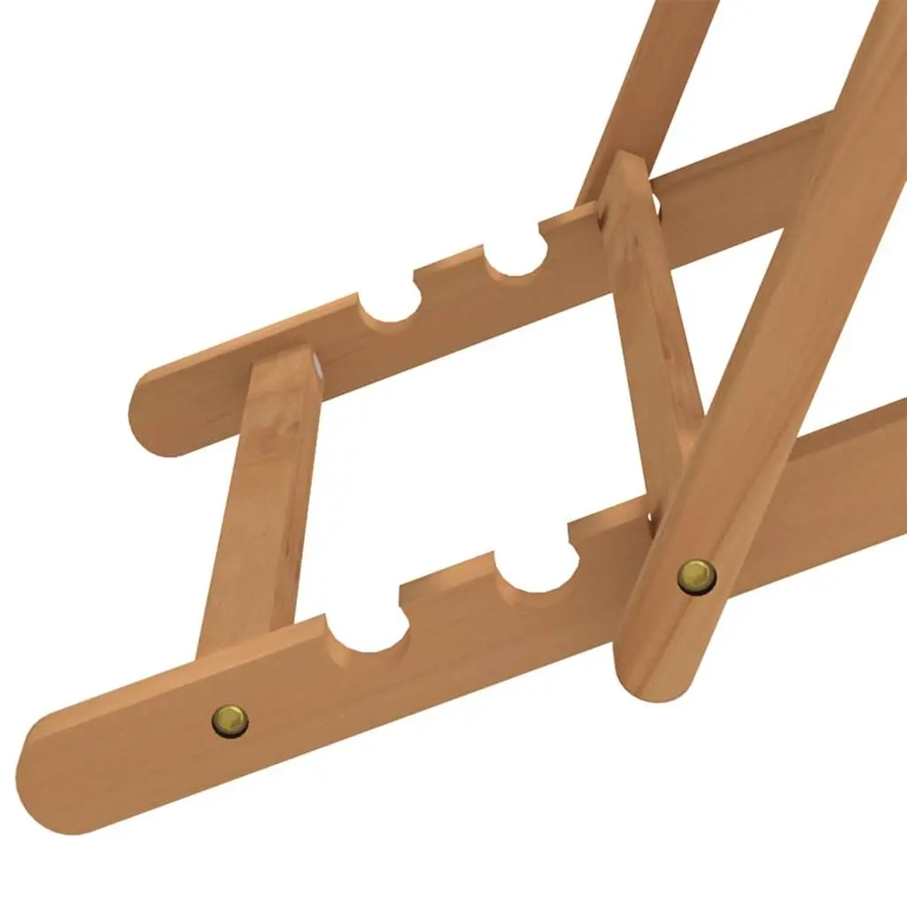 Folding Beach Chair Solid Teak Wood Outdoor Garden Deck Lounge Adjustable