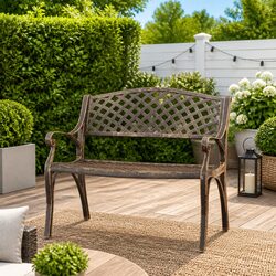 Create a Welcoming Space with This 102cm Garden Bench