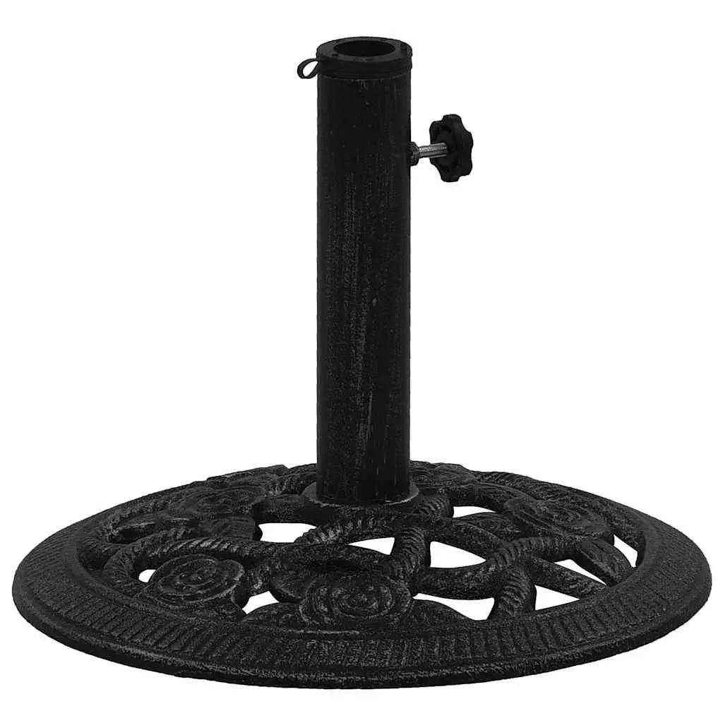 Umbrella Base Cast Iron Black 40x40x32 cm Heavy Duty Garden Outdoor Stand