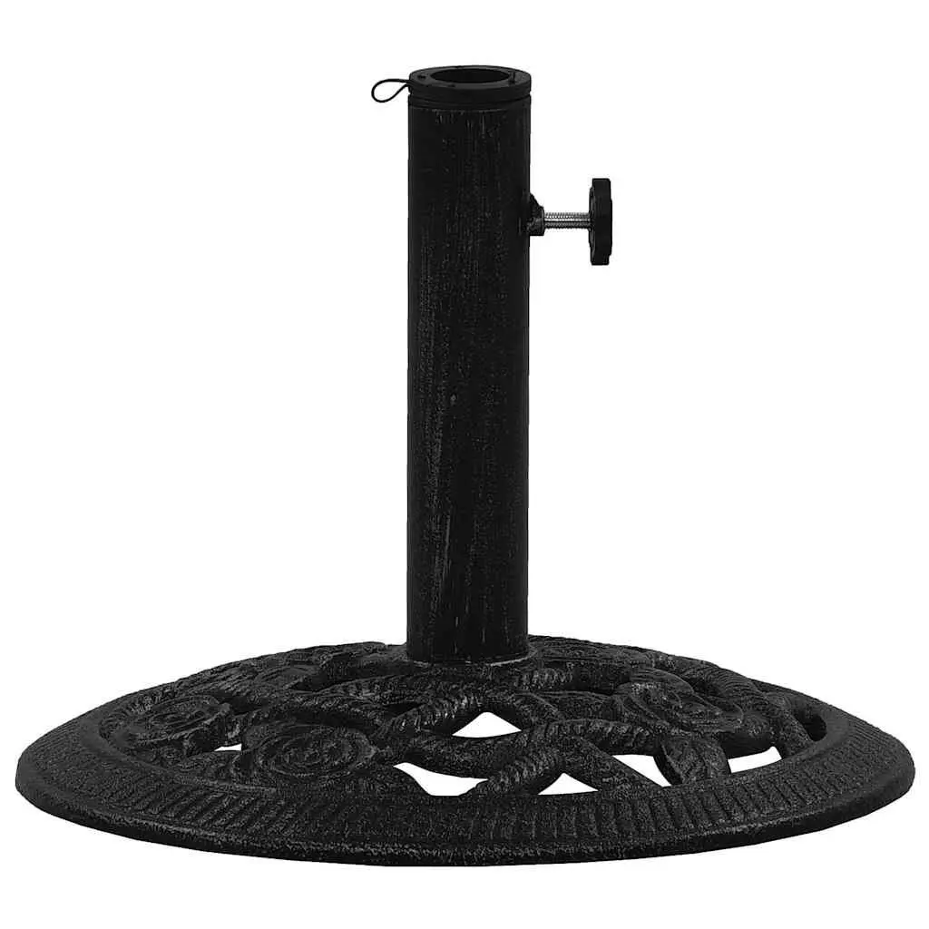 Umbrella Base Cast Iron Black 40x40x32 cm Heavy Duty Garden Outdoor Stand