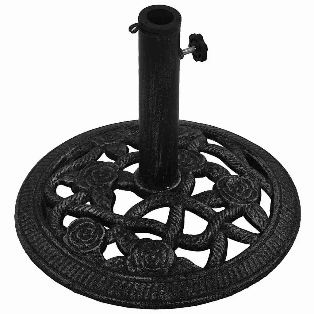 Umbrella Base Cast Iron Black 40x40x32 cm Heavy Duty Garden Outdoor Stand