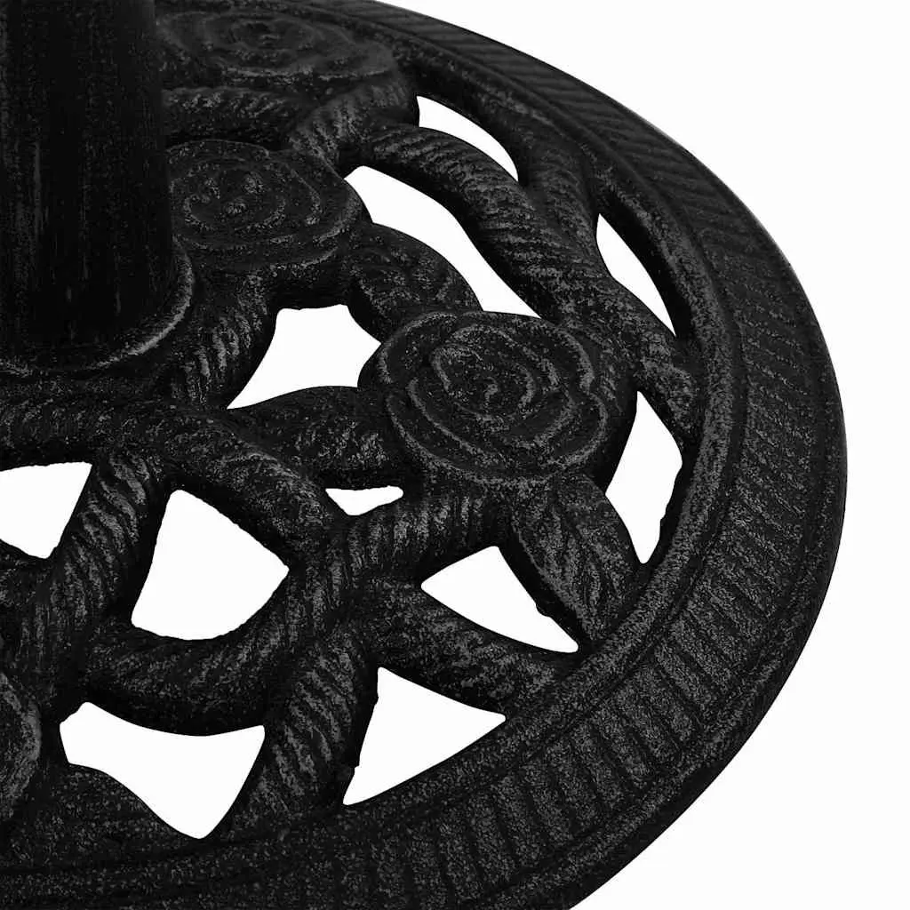 Umbrella Base Cast Iron Black 40x40x32 cm Heavy Duty Garden Outdoor Stand