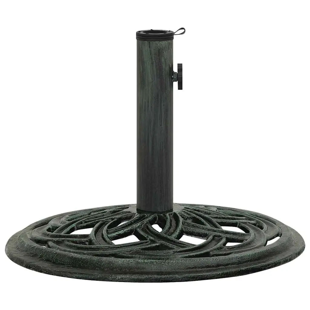 Umbrella Base Cast Iron Green Outdoor Garden Patio Stand Parasol Holder Stable