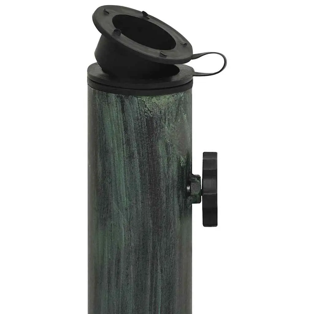 Umbrella Base Cast Iron Green Outdoor Garden Patio Stand Parasol Holder Stable