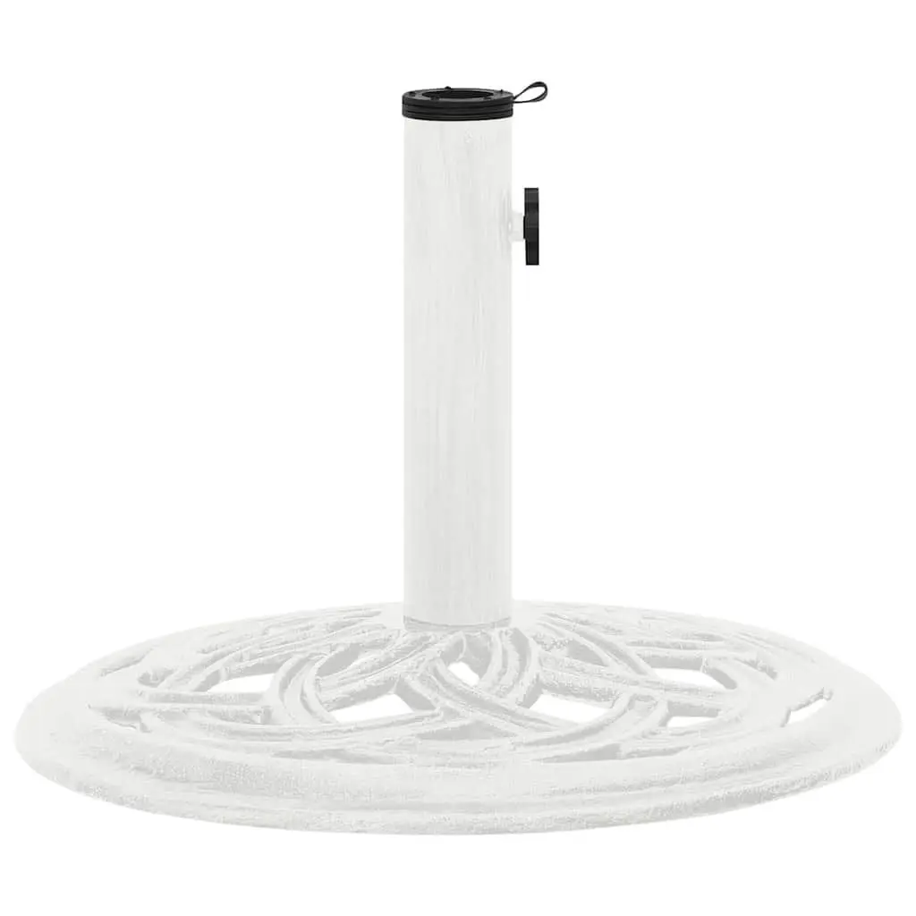 Umbrella Base Heavy Duty White Cast Iron 44 x 44 x 31 cm