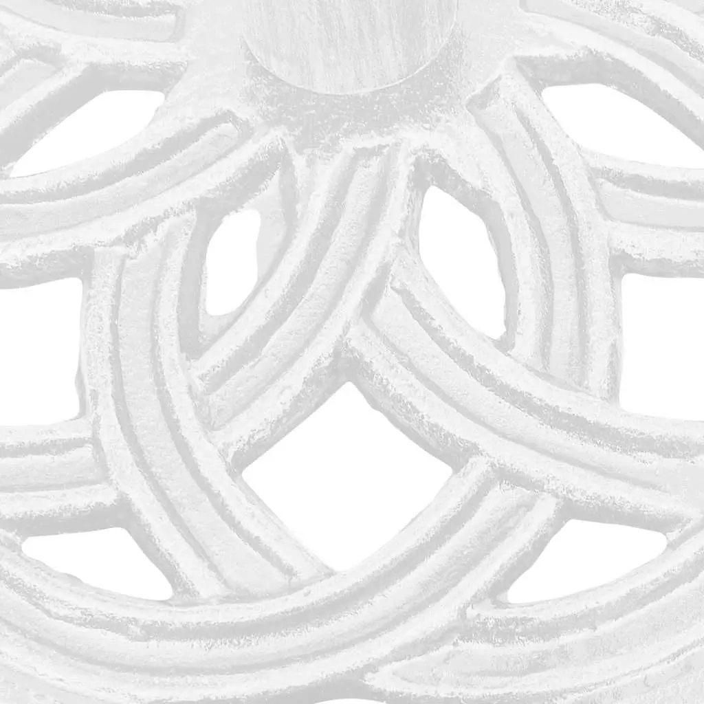 Umbrella Base Heavy Duty White Cast Iron 44 x 44 x 31 cm
