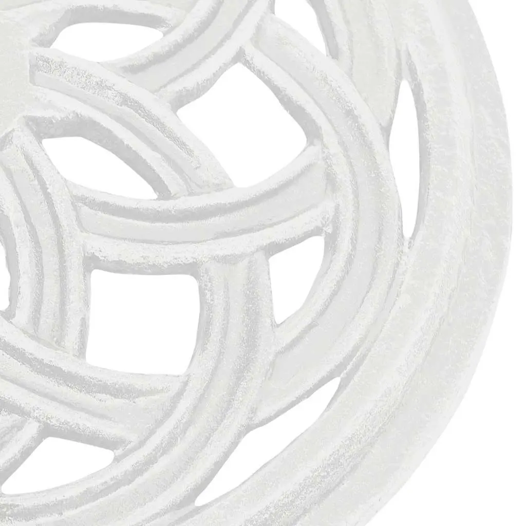 Umbrella Base Heavy Duty White Cast Iron 44 x 44 x 31 cm