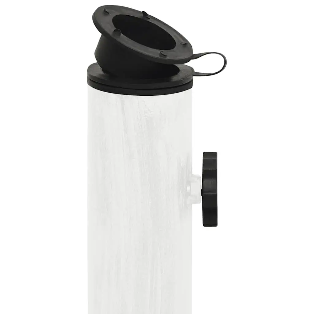 Umbrella Base Heavy Duty White Cast Iron 44 x 44 x 31 cm