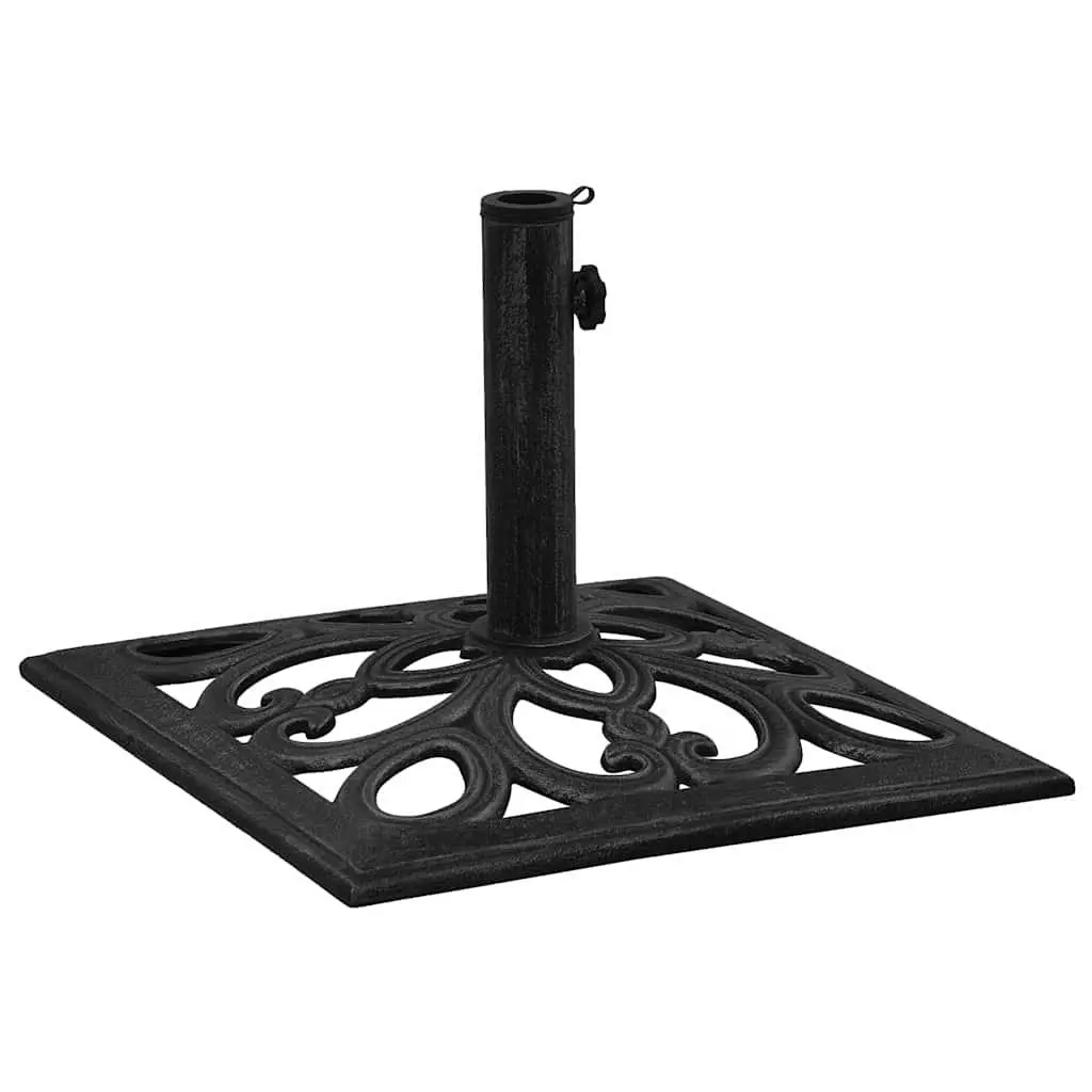 Umbrella Base Cast Iron Black Heavy Duty 47 x 47 x 33 cm