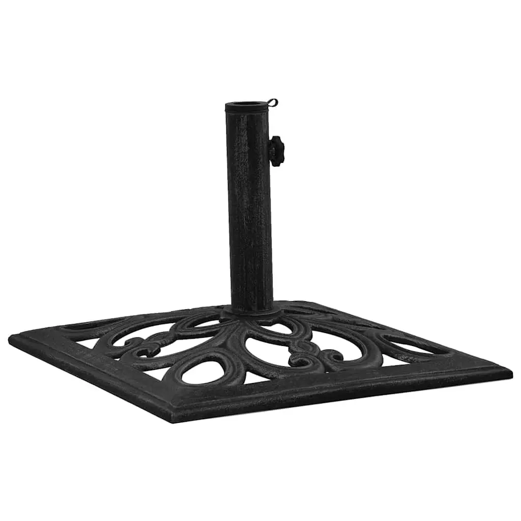 Umbrella Base Cast Iron Black Heavy Duty 47 x 47 x 33 cm