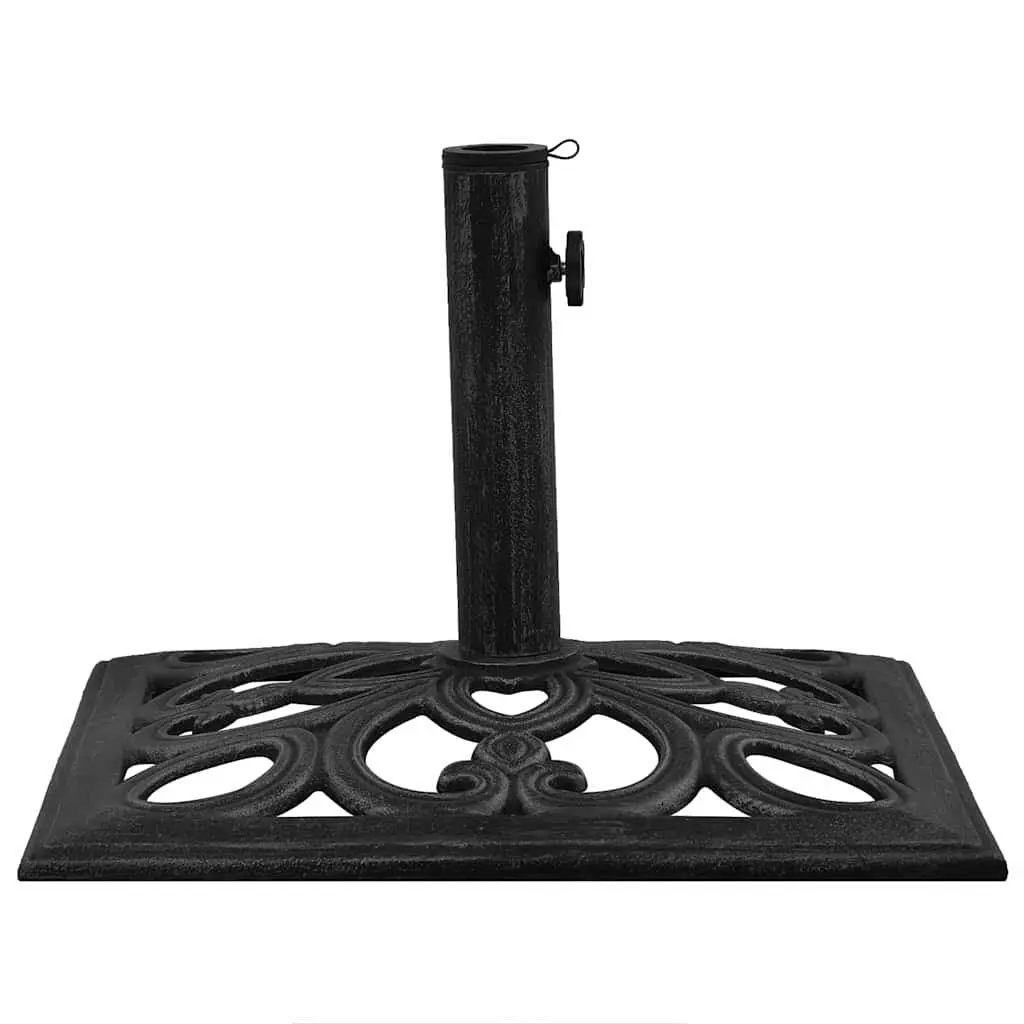 Umbrella Base Cast Iron Black Heavy Duty 47 x 47 x 33 cm