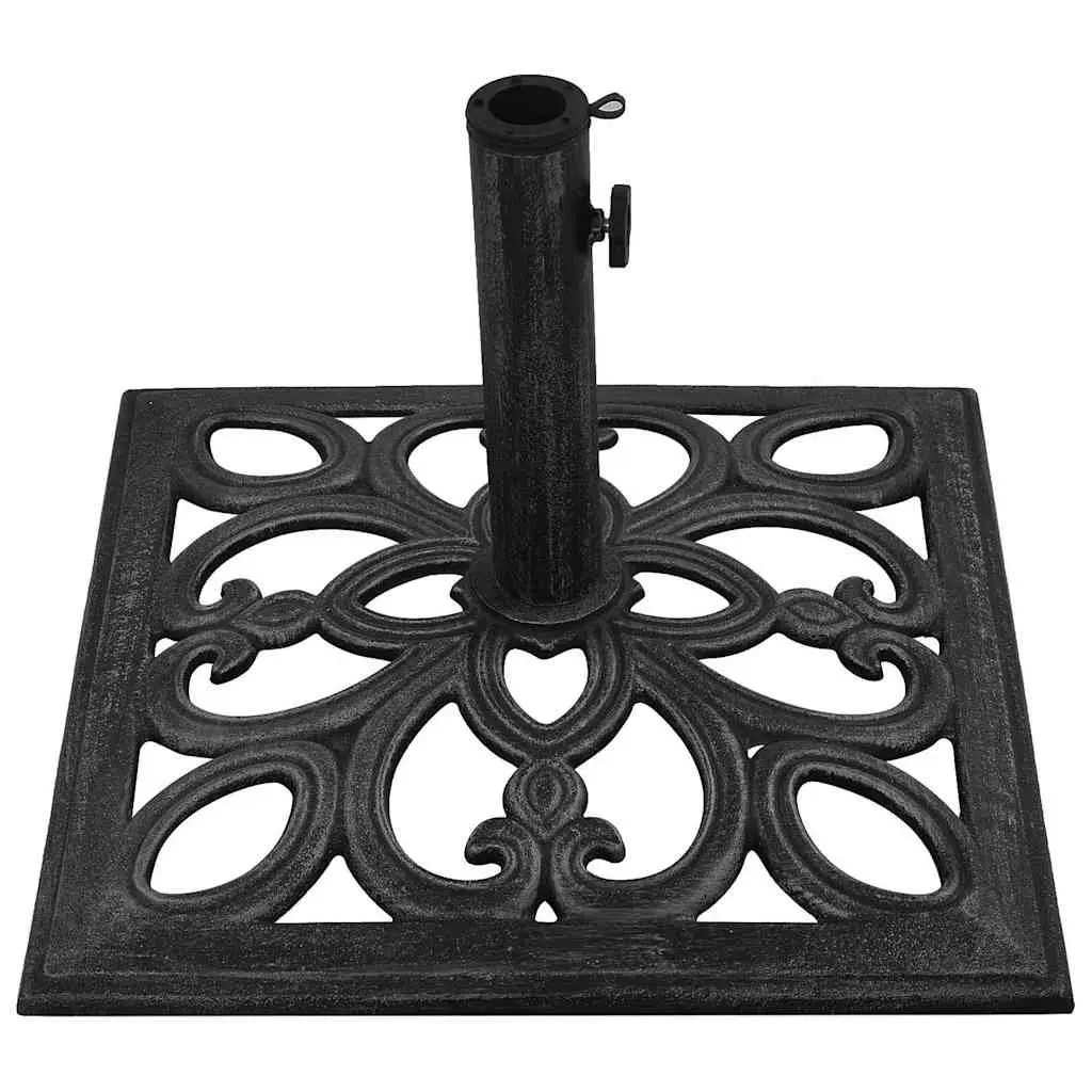 Umbrella Base Cast Iron Black Heavy Duty 47 x 47 x 33 cm