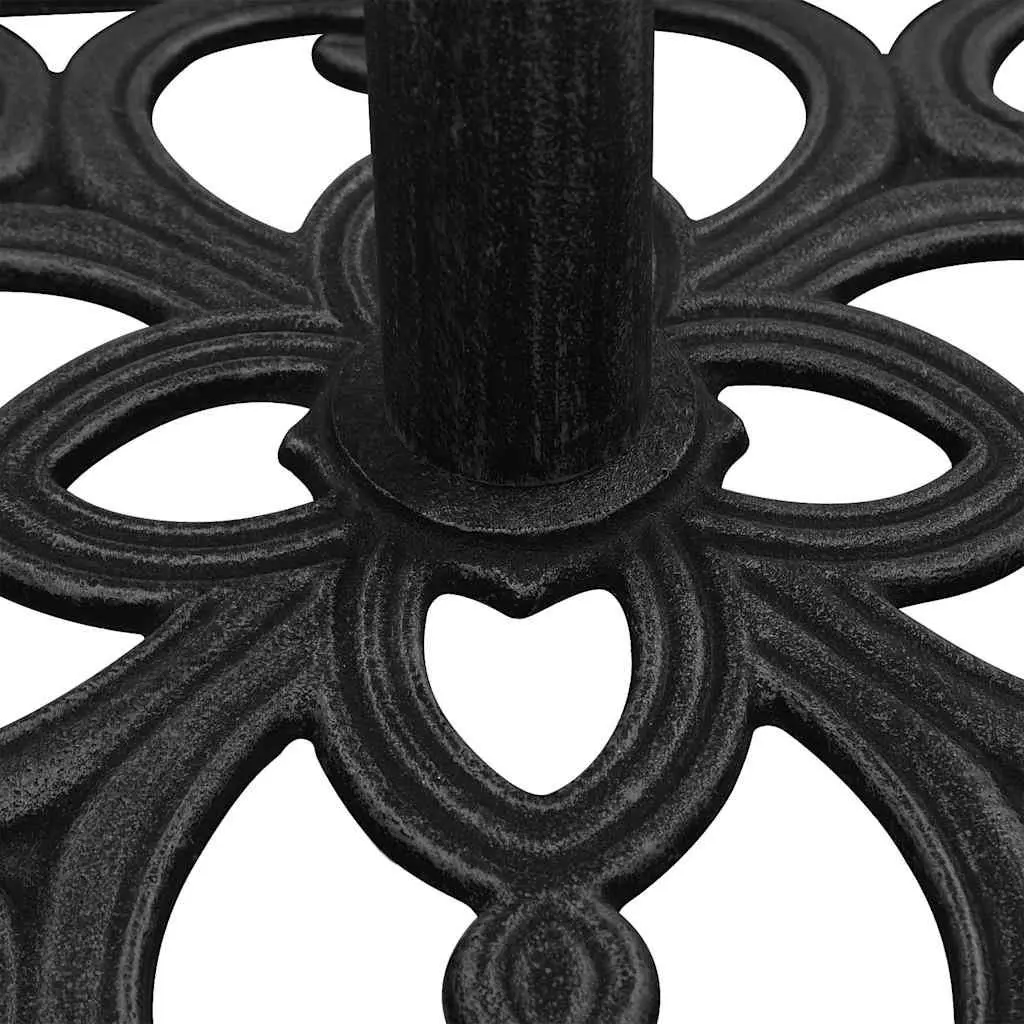 Umbrella Base Cast Iron Black Heavy Duty 47 x 47 x 33 cm
