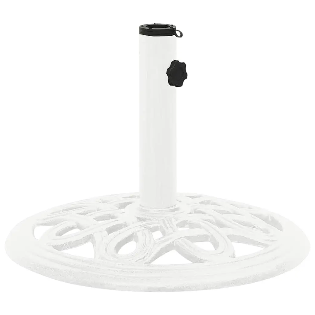 White Umbrella Base for Outdoor Relaxation