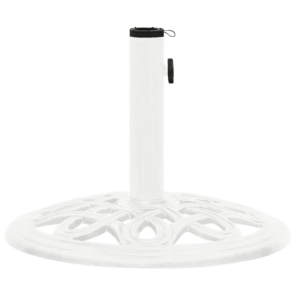 White Umbrella Base for Outdoor Relaxation
