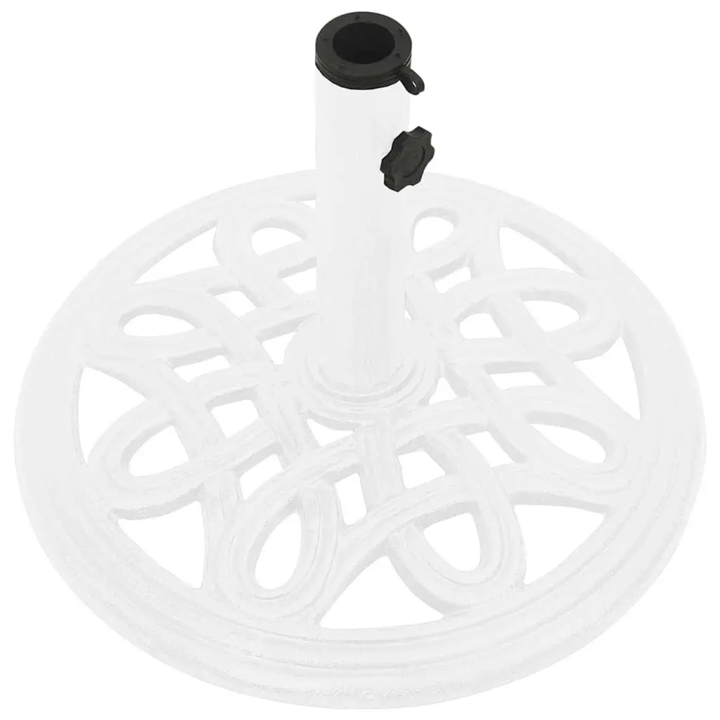White Umbrella Base for Outdoor Relaxation
