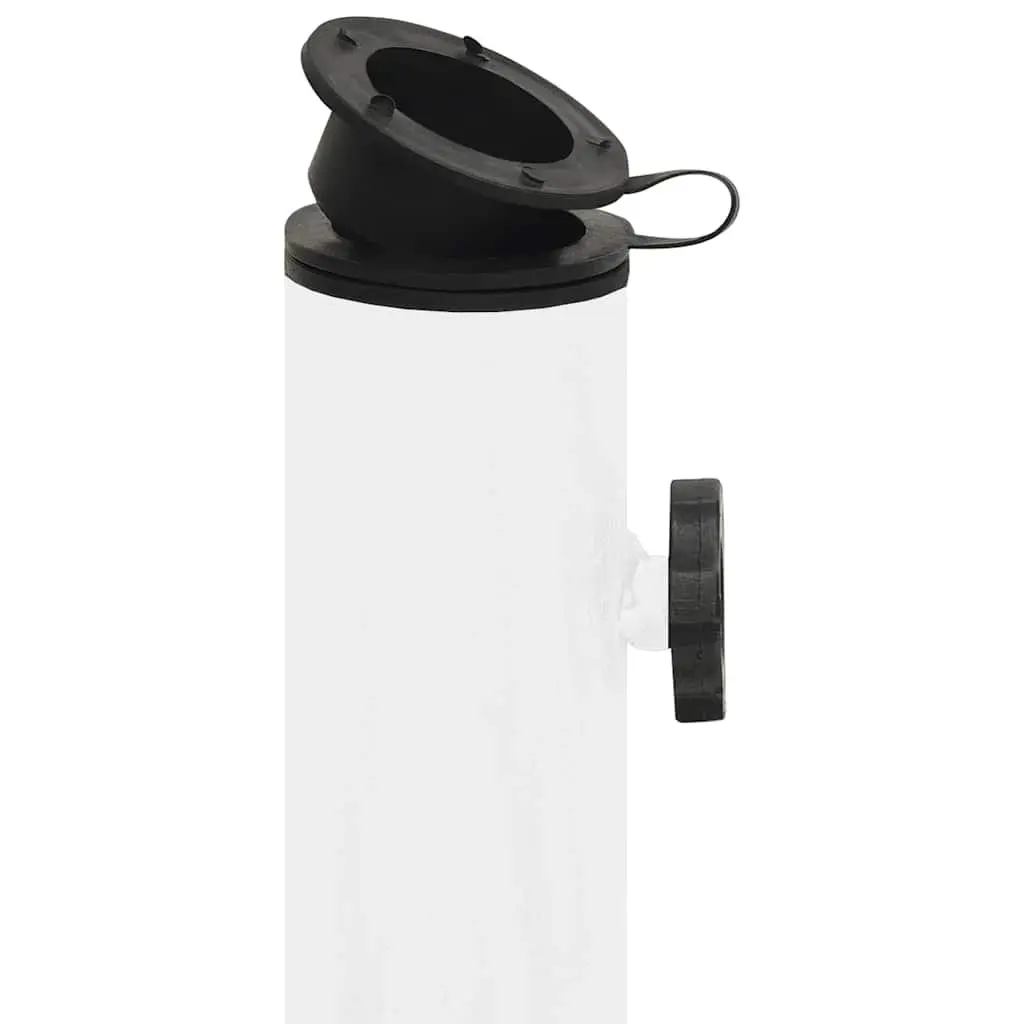 White Umbrella Base for Outdoor Relaxation