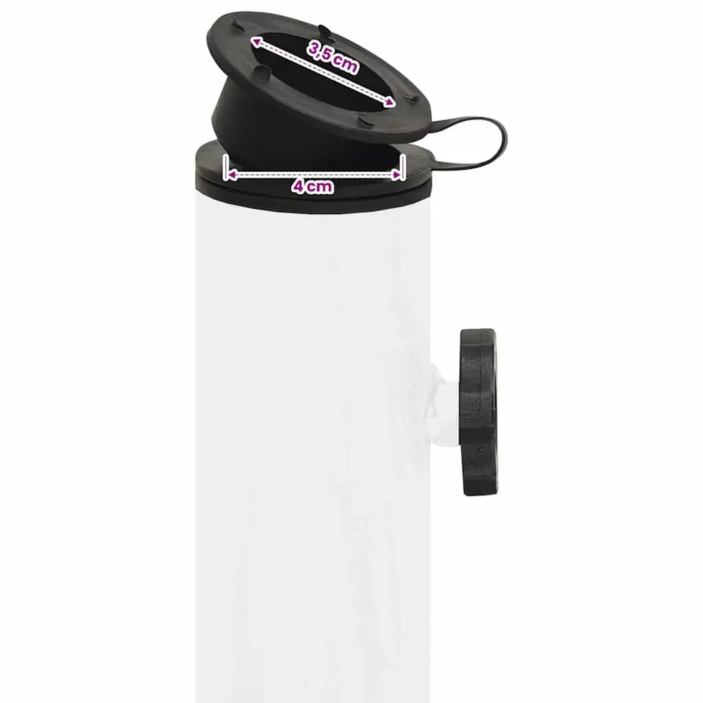 White Umbrella Base for Outdoor Relaxation