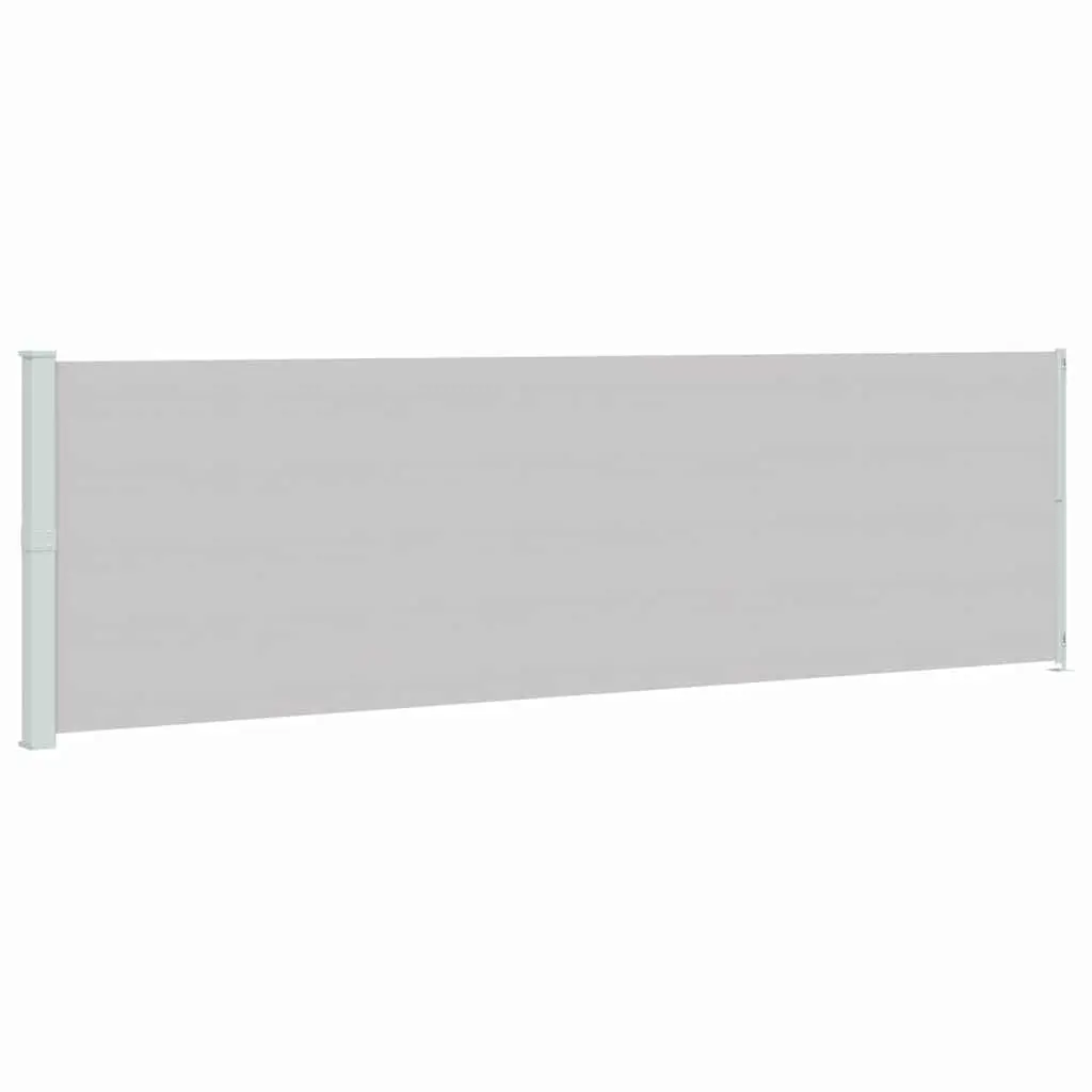 Side Awning Privacy Shade Grey Outdoor Garden Retractable 180x600cm