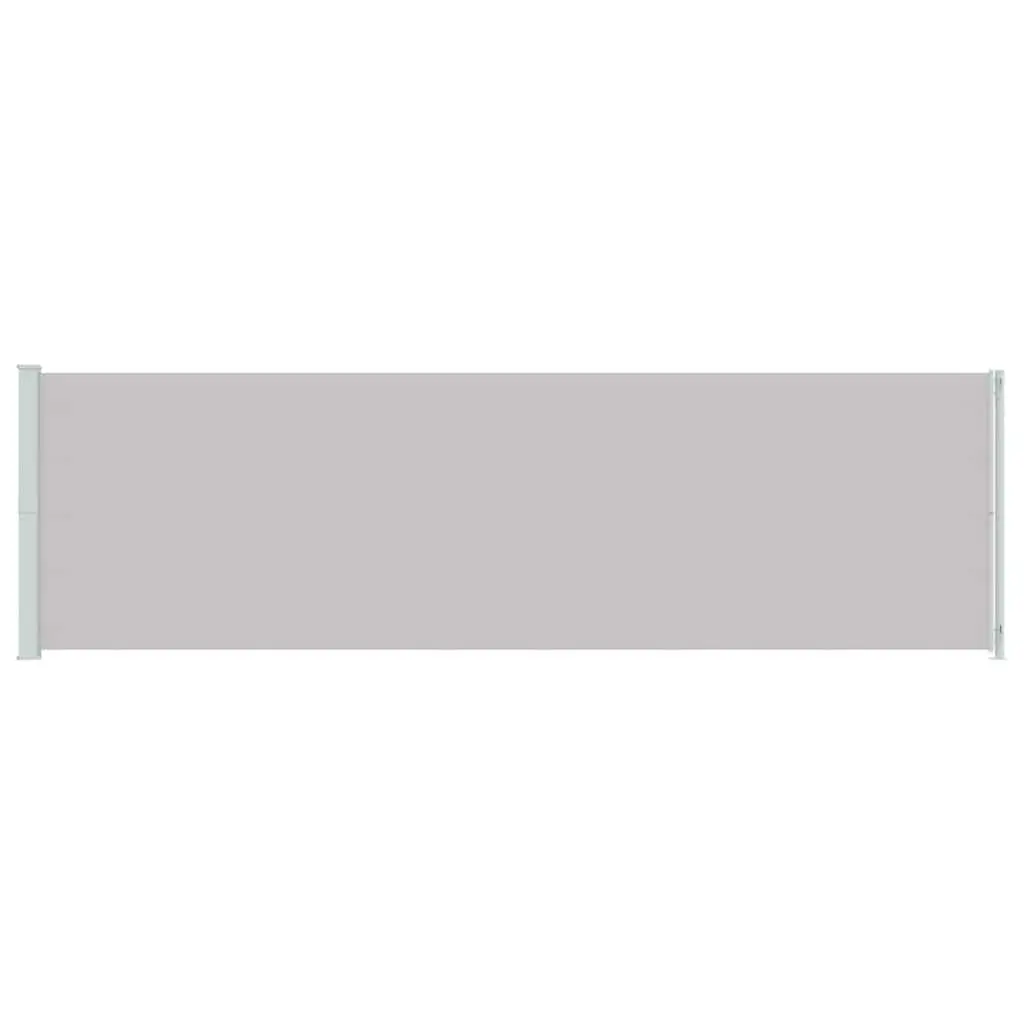 Side Awning Privacy Shade Grey Outdoor Garden Retractable 180x600cm