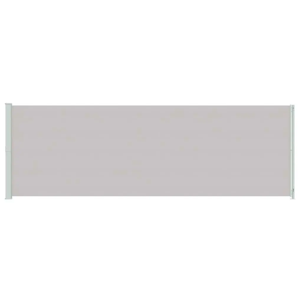 Patio Retractable Side Awning 200x600 cm Grey Outdoor Sunshade Screen