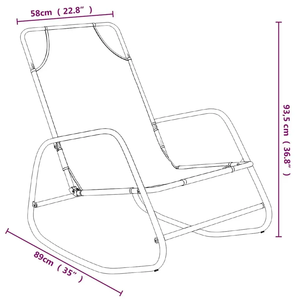 Rocking Lounger for Outdoor Relaxation
